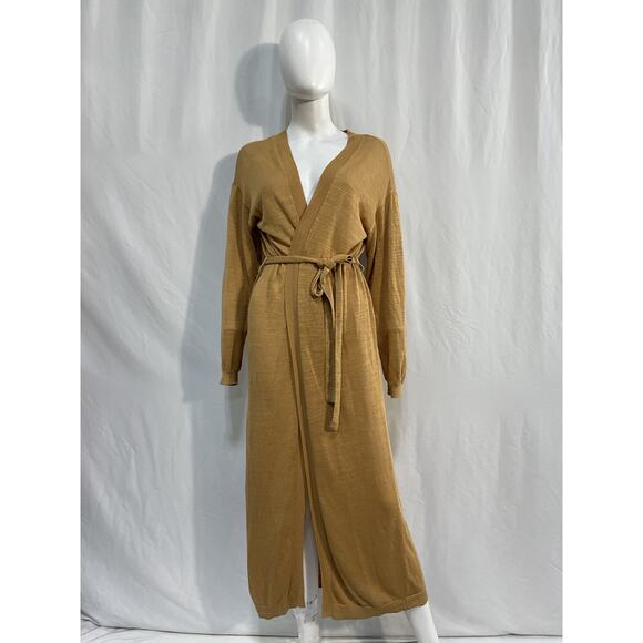 L*Space 'Azores' Tan Linen Duster Cardigan Size XS - Picture 1 of 3
